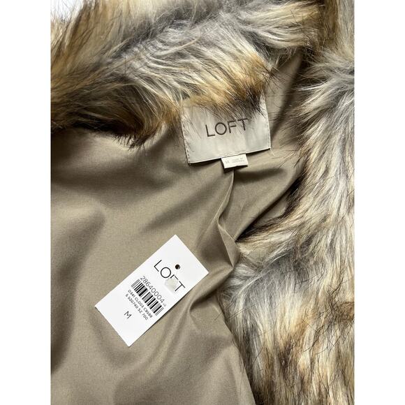 NWT LOFT Glam/Avant Garde/Mobwife/Boho Faux Fur Vest - Picture 6 of 8